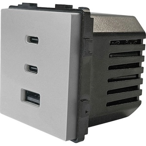 ELMARK Element usb КОНТАКТ БЪРЗО ЗАРЕЖДАНЕ 65w, СИВ (195mfcs/gr)