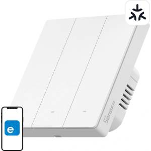 SONOFF Смарт ключ SONOFF M5-3C-86W Matter WiFi (3-канален) (M5-3C-86W)