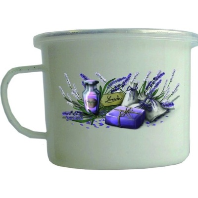 Banquet Hrnek smalt. 0,9 L Levandule – Zboží Mobilmania
