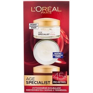 L'Oréal Дневен + Нощен крем 2x50 мл 45+ възраст специализиран комплект дуопак
