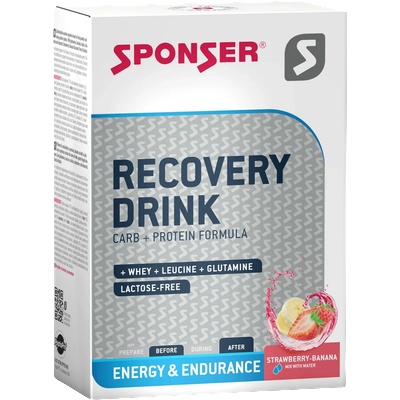 Sponser Sport Food Recovery Drink с ягода и банан - 20x 60g