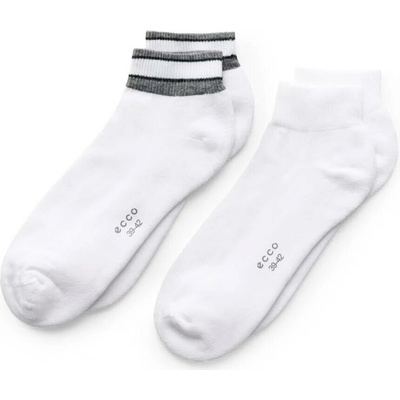 ecco Classic Retro Low Cut 2-Pack Grey Malange White