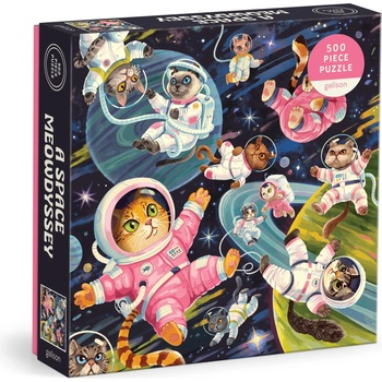 Galison - Puzzle A Space Meowdyssey - 500 piese