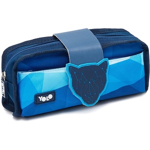 YOLO Ученически несесер YOLO Flip - Panther, 1 цип (121305-170-43)