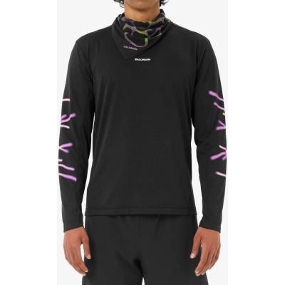 Salomon Shkout Core LS TEE GFX deep black