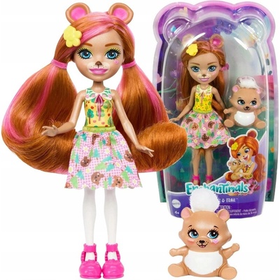 Enchantimals Biloxi Bear a Trail zvieratko HTP81