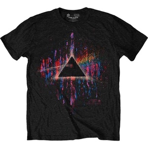 Pink Floyd Dark Side of the Moon Pink Splatter Тениска с къс ръкав Black 2XL (GDAPFTS02MB05)