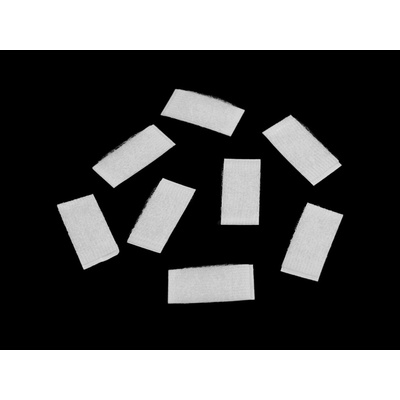 Suchý zip samolepicí obdélníčky sypané 10x20 mm Varianta: 2 bílá plyš, Balení: 1 sáček
