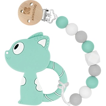 Kikkaboo Клипс за залъгалка с чесалка Cat Mint (31303010038)