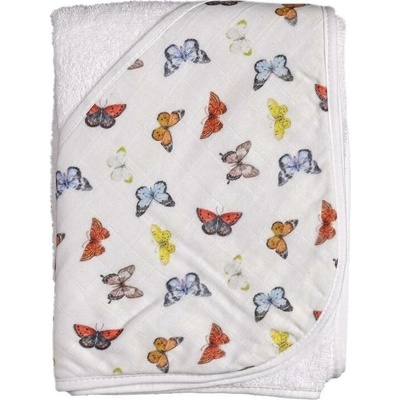 XKKO BMB osuška s kapucí Butterflies 90 x 90