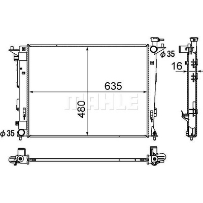 MAHLE Chladič vody MAO CR 1891 000S