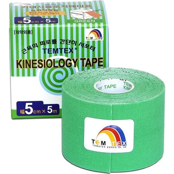 Temtex Kinesio Tape Classic zelená 5cm x 5m