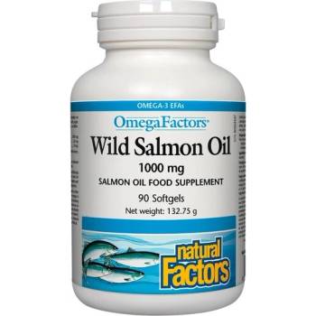 Natural Factors Дива сьомга масло 1000 mg 90 софтгел капсули | Natural Factors (8820 NF SP.R)