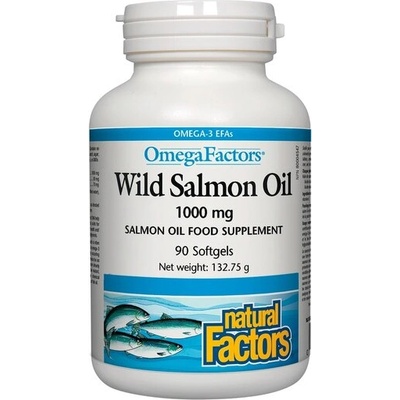 Natural Factors Дива сьомга масло 1000 mg 90 софтгел капсули | Natural Factors (8820 NF SP.R)