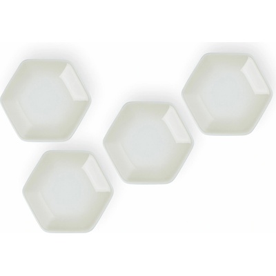 Le Creuset Misky na omáčky a dipy šestihranné béžové 4 ks 9,5 cm