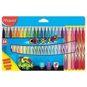 Maped Флумастери MAPED Color Peps Jungle 24 цв