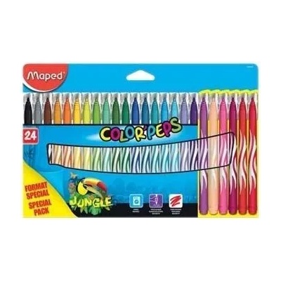 Maped Флумастери MAPED Color Peps Jungle 24 цв