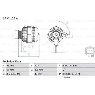 BOSCH generátor 0986080270