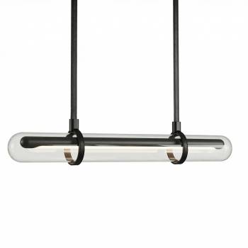 Image 1 of Дизайнерска висяща лампа с кожени окачвания Bar (11007P)