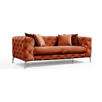 Hanah Home Оранжев кадифен диван 197 cm Como - Artie (569HLN1131)