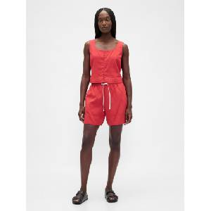 GAP Ленени къси панталони GAP GAP | Cherven | ЖЕНИ | XS