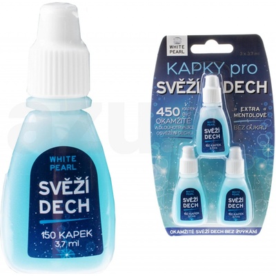 VitalCare Kvapky pre svieži dych White Pearl 3 x 3,7 ml