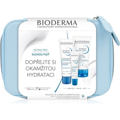 Bioderma Atoderm Bioderma Atoderm Nutritive denní krém pro suchou a citlivou pokožku 40 ml + Bioderma Atoderm Krém na Ruce & Nehty krém na ruce pro velmi suchou citlivou a atopickou pokožku 50 ml + Bi