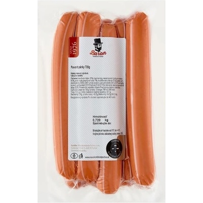 Baron Favorit párky 720 g