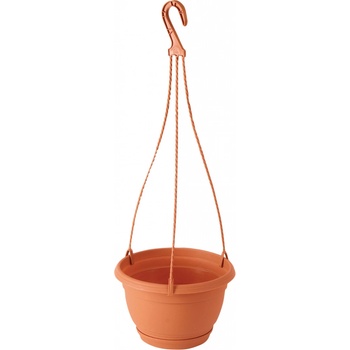 Nohel Garden květináč závěsný AGRO s podmiskou plastový terakota 18 cm
