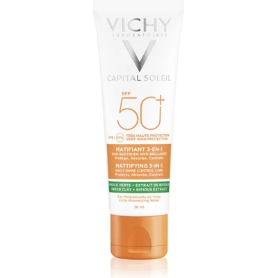 Vichy Capital Soleil Mattifying 3-in-1 защитен матиращ крем за лице SPF 50+ 50ml