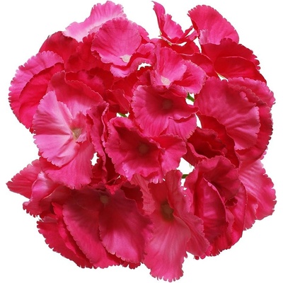 24FLK01-0149 HLAVA HYDRANGEA TMAVO RUŽOVÁ 16CM