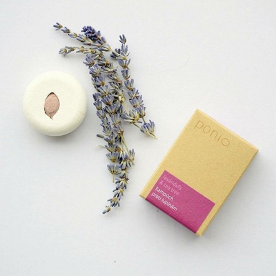 Ponio Tuhý šampón Levanduľa a tea tree 60g bez obalu
