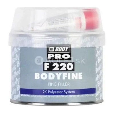 HB BODY fine F220 - tmel jemný biely 250g