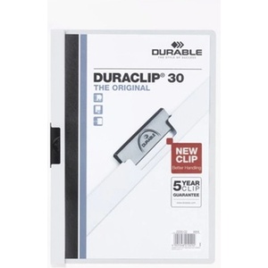 DURABLE Клипборд DURABLE Duraclip A/4 до 30 листа бял 220002 (220002)