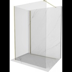 Mexen Kioto стъклена стена за душ Walk-in 130 x 110 см, прозрачна, златна - 800-130-212-50-00-110 (800-130-212-50-00-110)