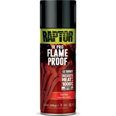 RAPTOR Flameproof - Žáruvzdorná barva červená 352ml