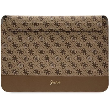 GUESS Калъф за лаптоп Guess GUCS14PS4SGW 14"", кафяв / кафяв, 4G Stripe Metal Logo (GUE002696-0)