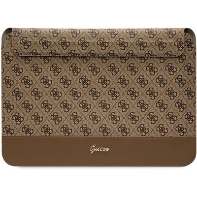 GUESS Калъф за лаптоп Guess GUCS14PS4SGW 14"", кафяв / кафяв, 4G Stripe Metal Logo (GUE002696-0)