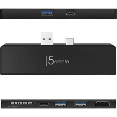 j5create JCD324B Ultradrive Minidock for Surface Pro 7 - Мини докинг станция (JCD324B)