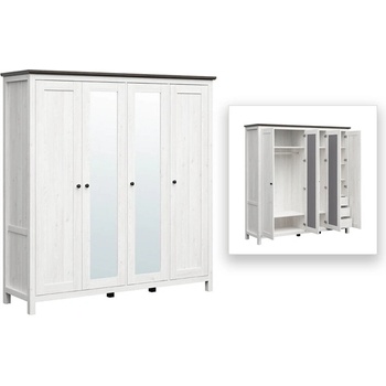 BRW Гардероб Hesen - светъл (S515-SZF2L2D3E-MSJ/SOL)