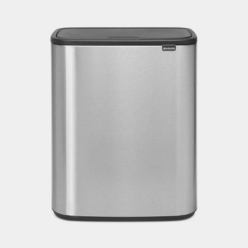 Brabantia 60 л цвят матиран инокс кош за смет Brabantia от серия Bo Touch (1001277)