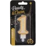 GoDan Cake number 1, gold contour PF-SCZK1