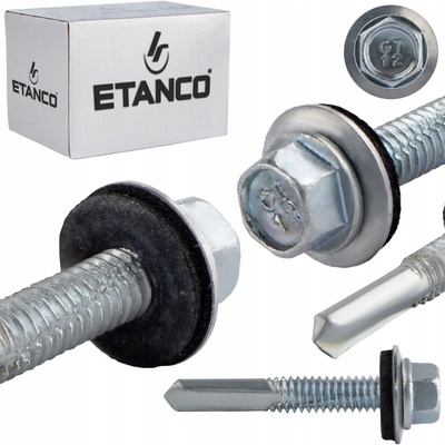 ETANCO GT 12 Ø5,5 mm skrutka na upevňovanie plechov s podložkou Z14 35 mm - 250 ks Pozinkovaná