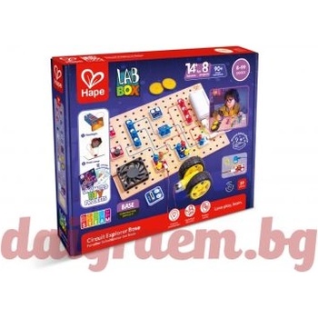 Hape Образователен комплект LabBox, Изследване на вериги, Базово ниво, 30 части, HAPE E5202 (H5202)