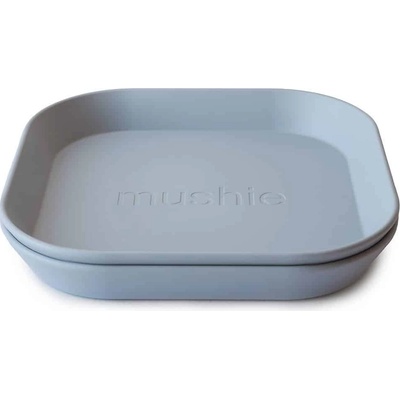 Mushie hranatý tanier Cloud 2 ks