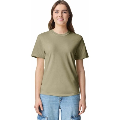 Unisex silnější tričko Comfort Colors khaki
