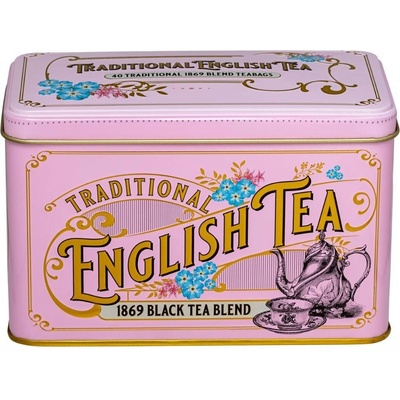 New English Teas čaj plechovka RS85 VINTAGE VICTORIAN PINK NET 40 ks