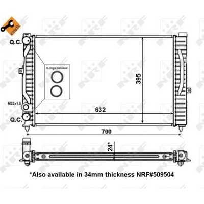 Chladič, chlazení motoru NRF 56127