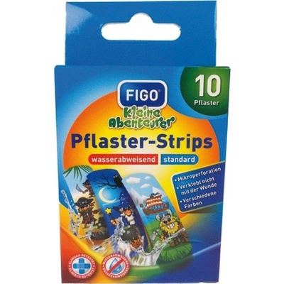 Figo Plaster-Strips detské vodeodolné náplaste pre chlapcov 10 ks