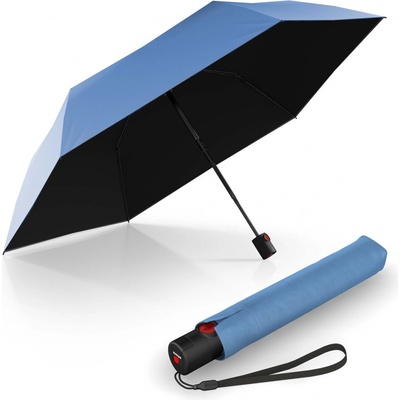 Knirps U.200 blue with black elegantní dámský plně automatický deštník modrý